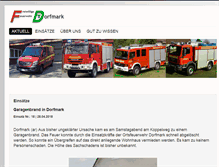 Tablet Screenshot of feuerwehr-dorfmark.de